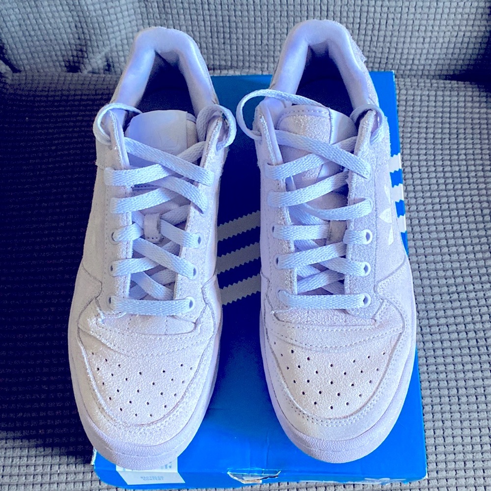 Adidas sneakers; Women’s size 8; Lavender upper and sole